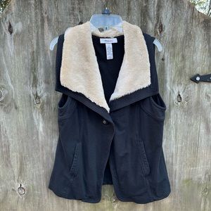 Style & Co. faux fur vest Small S